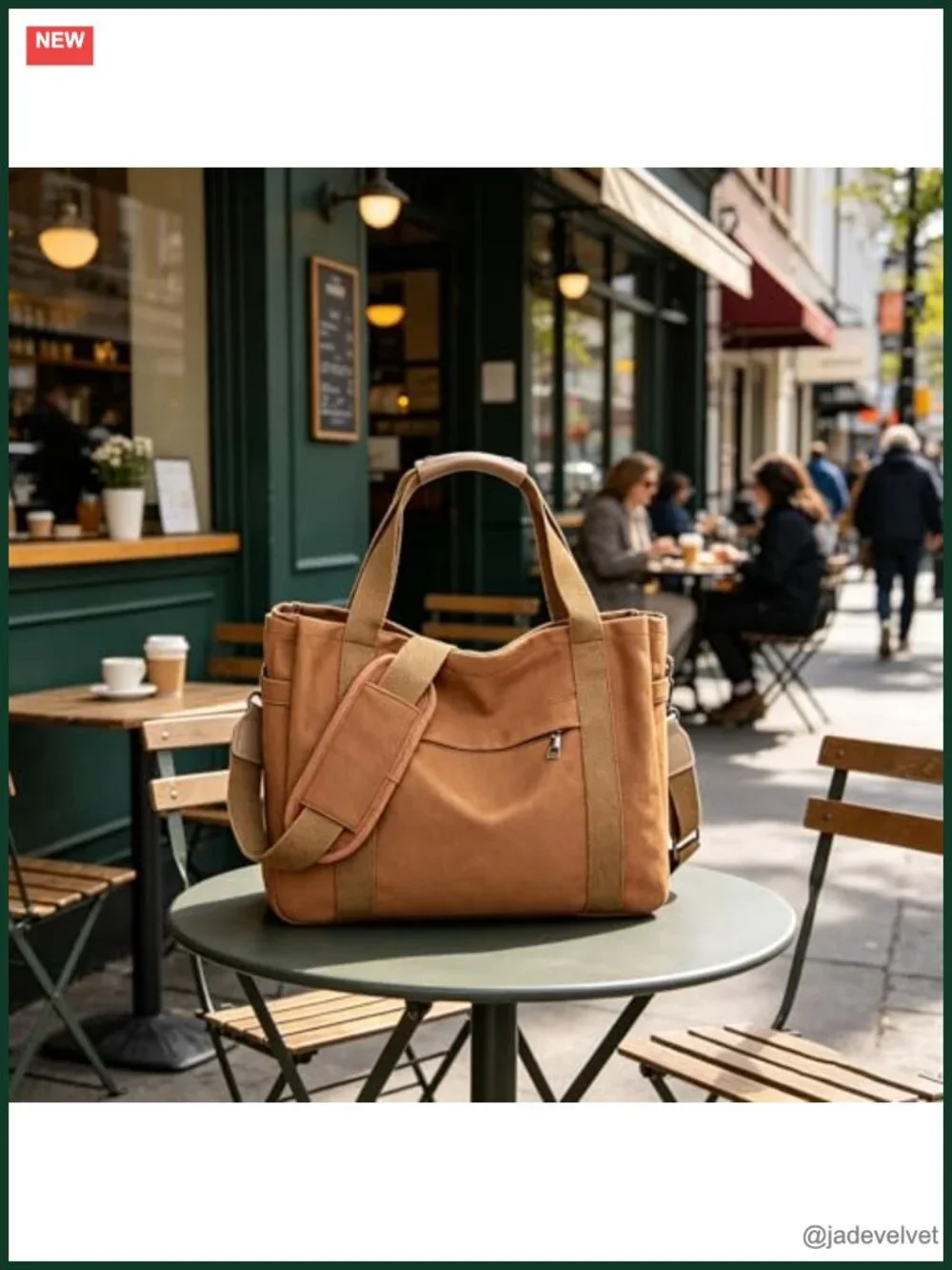 Canvas Crossbody Tote Bag Laptop Work Handbag Messenger Travel Shoulder Bag